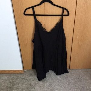 Torrid plus size black tank top NWT